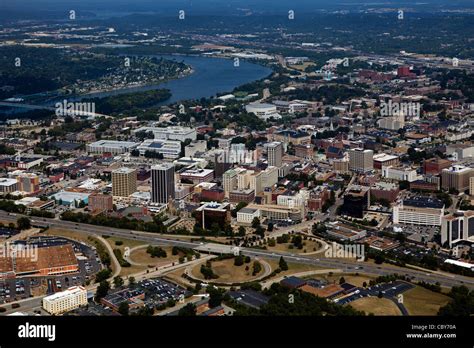 Aerial Photograph Chattanooga Tennessee Stock Photo Alamy