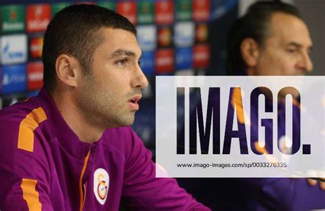 Brussels Belgium Galatasaray S Burak Yilmaz Pictured During A Press