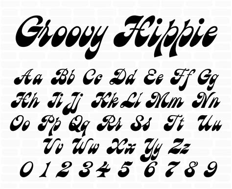 Groovy Hippie Font Cricut Font Silhouette Font Kids Font Etsy