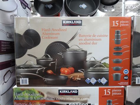 Kirkland Signature 15 Piece Hard Anodized Cookware Set