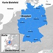 Karte Bielefeld von ortslagekarte - Landkarte für Deutschland