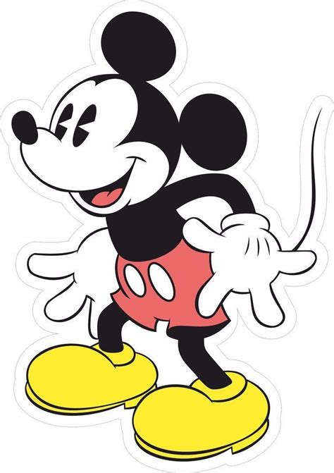Mickey Mouse Sticker Vector Mickey Mouse Stickers Disney Stickers