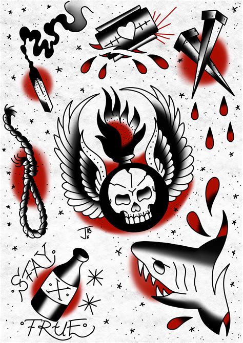 Traditional Tattoo Stencils Traditional Tattoo Flash Sheets Chicano Hot Sex Picture