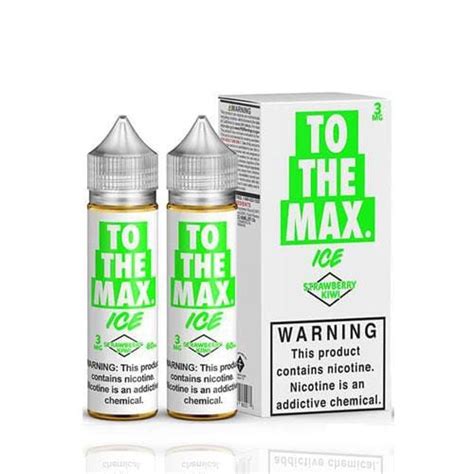 To The Max Ice Strawberry Kiwi 2x60ml Vape Juice Best Price 1599