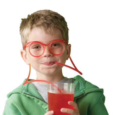 Crazy Straw Drinking Drinks Glasses Novelty Tube Kids T Party