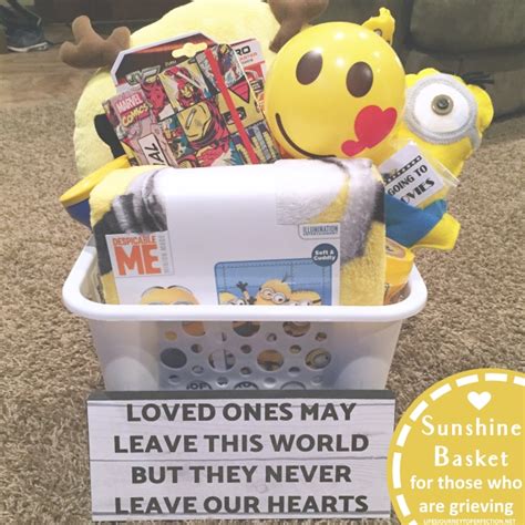 62 best sympathy gifts for grieving friends and family in 2021. Life's Journey To Perfection: Sunshine Basket: For Those ...