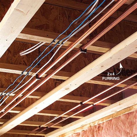 How To Frame A Ceiling For Drywall Under Ductwork In Basement