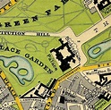 Map of Buckingham Palace and Garden, 1897. | Buckingham palace, Central ...
