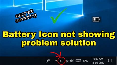 Battery Icon Is Not Showing In Taskbar In Hindi Windows 1087