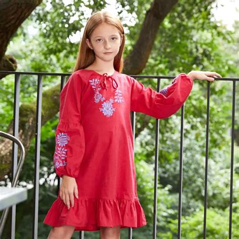 Girls Baby Long Sleeve Cotton Nightgowns Children Princess Embroidery