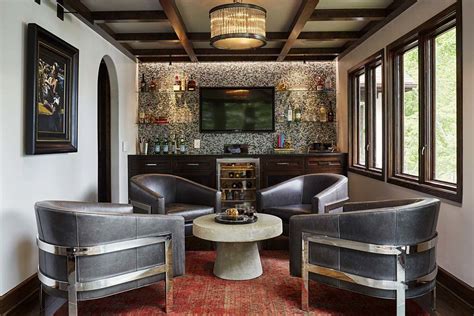 Luxury Masculine Lounge By Cirlce Design Studio Bars For Home Home