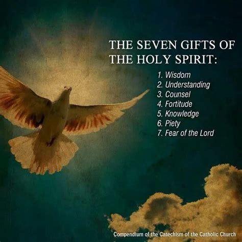 The 7 Ts Of The Holy Spirit Proudtobecatholic Holy Spirit Fear
