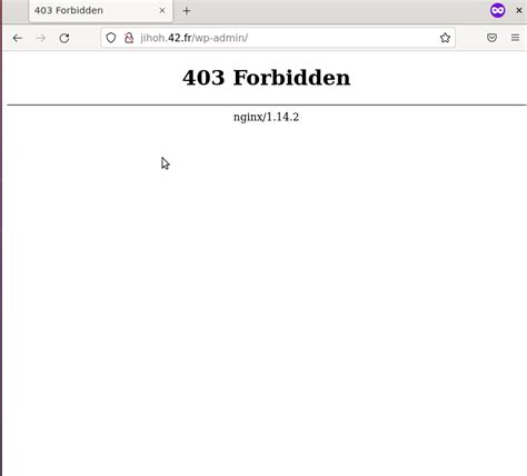 Wordpress Forbidden Error