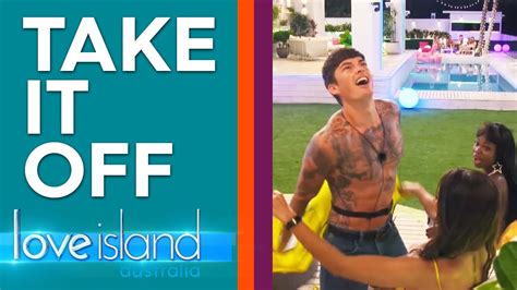 Boys Embrace Sexy Role Play In Strip Tease Game Love Island Australia