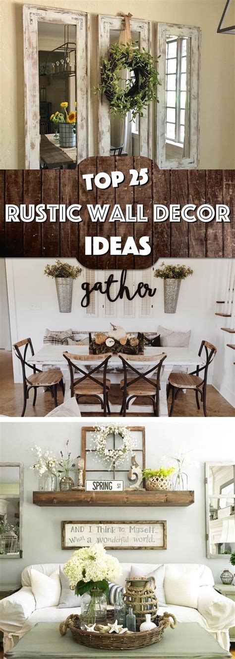 25 Must Try Rustic Wall Decor Ideas Featuring The Most Amazing Intended