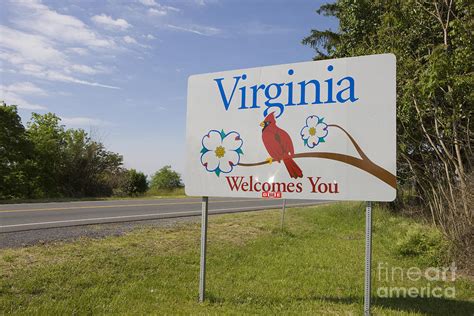 Welcome To Virginia Sign Photograph By Jason O Watson Fine Art America