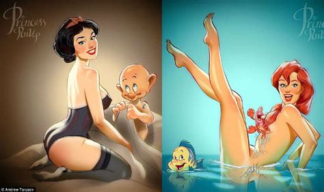 Disney Princesses Re Imagined As Sexy Pin Up Models By