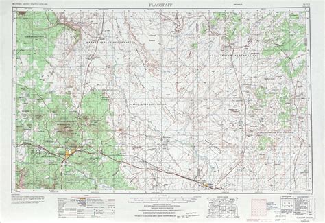 Flagstaff Topographic Maps Az Usgs Topo Quad 35110a1 At 1250000 Scale