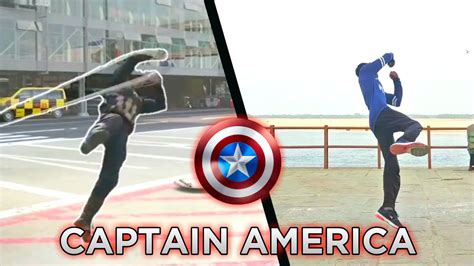 Captain America Stunts In Real Life Youtube