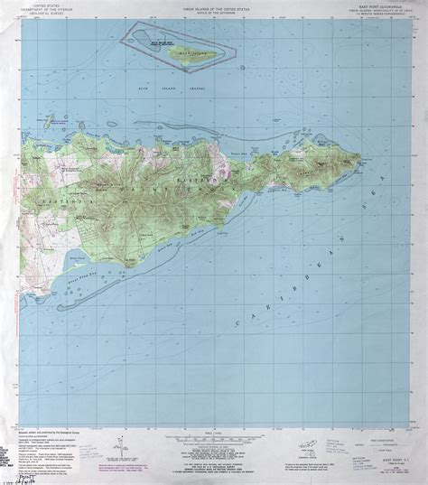 Us Virgin Islands Maps Including Outline And Topographical Maps The