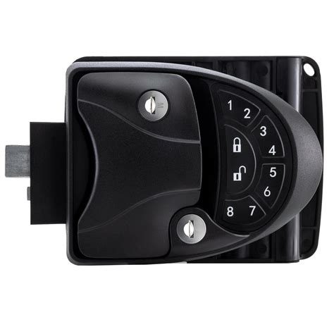 Rv Electronic Door Lock With Radial Design Integrated Keypad And Fob Recpro