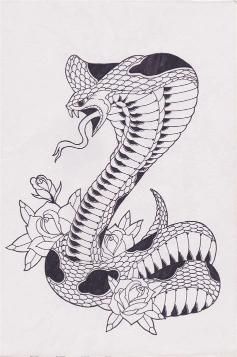 Traditional King Cobra Tattoo Officedepotvannuys