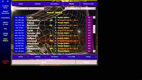 Please be advised that these games are no longer available to download or update from the app store or google play store. Championship Manager 01/02 Ultimate Tactics - YouTube