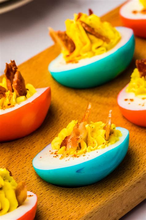Colorful Deviled Eggs Red White And Blue Eggs Upstate Ramblings
