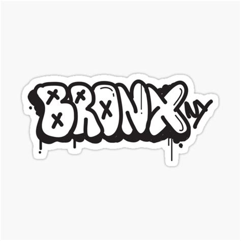 The Bronx Ny New York Nyc Graffiti Tag Sticker For Sale By