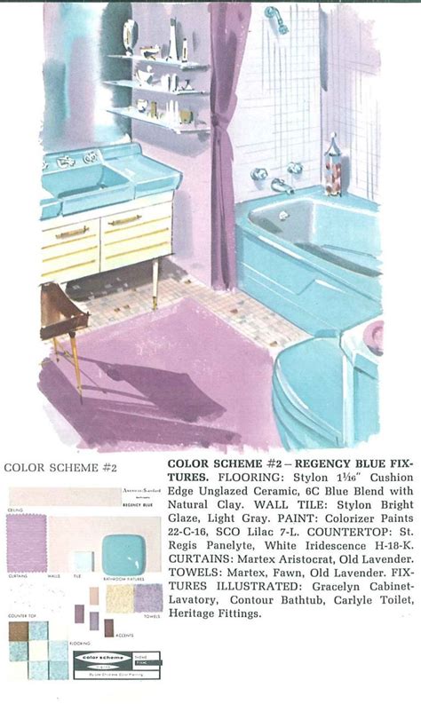 Vintage Blue Bathroom Colors From Seven Manufacturers From 1927 To 1962