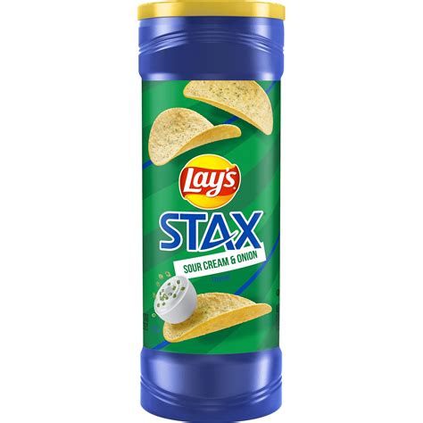 Lays Stax Sour Cream And Onion Flavored Potato Chips Ubuy Chile