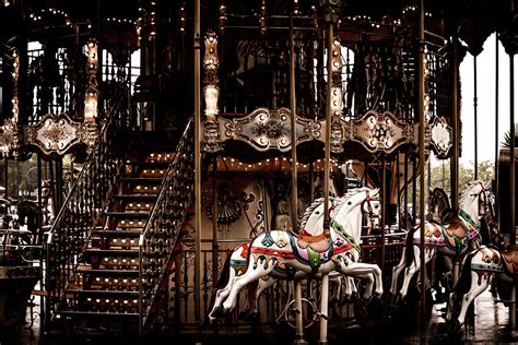 Horses On The Merry Go Round Carousel Photograph By Georgia Fowler