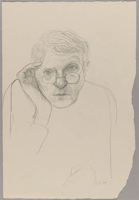 Self Portrait London 3rd June 1999 David Hockney Drawing From Life