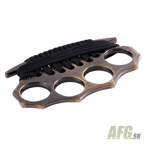 Brass Knuckles Defensive With Paracord Brass Afg Defenseeu