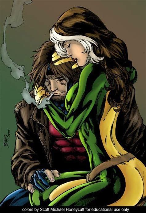 Rogue And Gambit Marvel Rogue Superhero Comic Rogue Gambit
