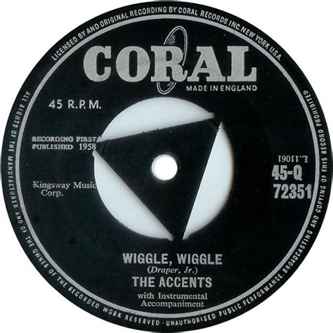 The Accents Wiggle Wiggle Dreamin And Schemin 1959 Vinyl