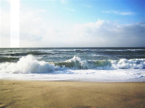 Beach Ocean Sea Waves Nature Beaches Hd Desktop Wallpaper