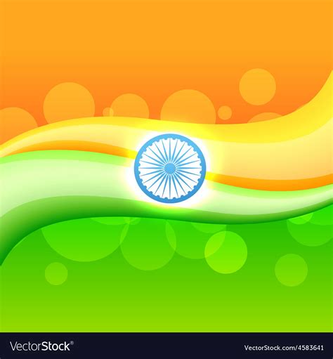 Creative Indian Flag Royalty Free Vector Image