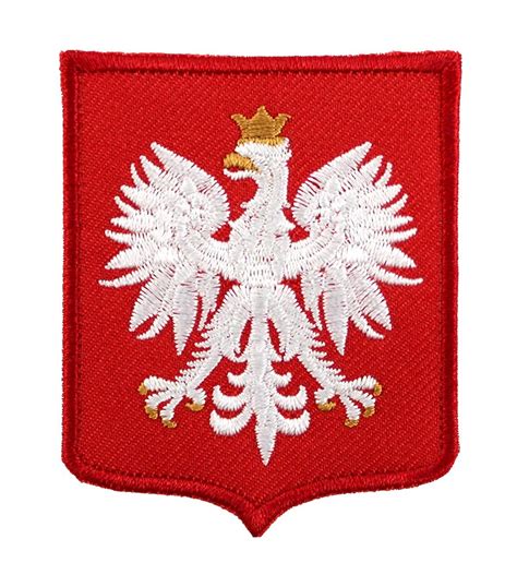 Polish Accessories Embroidered Patch With Poland White Eagle Sew On