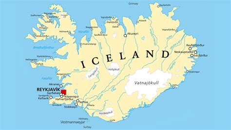 Mapa De Carreteras De Islandia