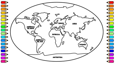 Cómo Dibujar Un Mapa Del Mundo O Planeta Tierra How To Draw A World