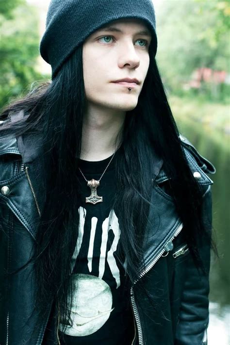 Pin By Natalie Robles On Male Models Goth Guys Long