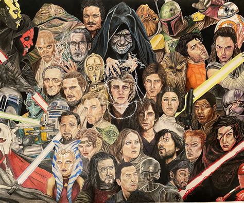 The Ultimate Star Wars Drawing That I Have Been Putting Off For 4