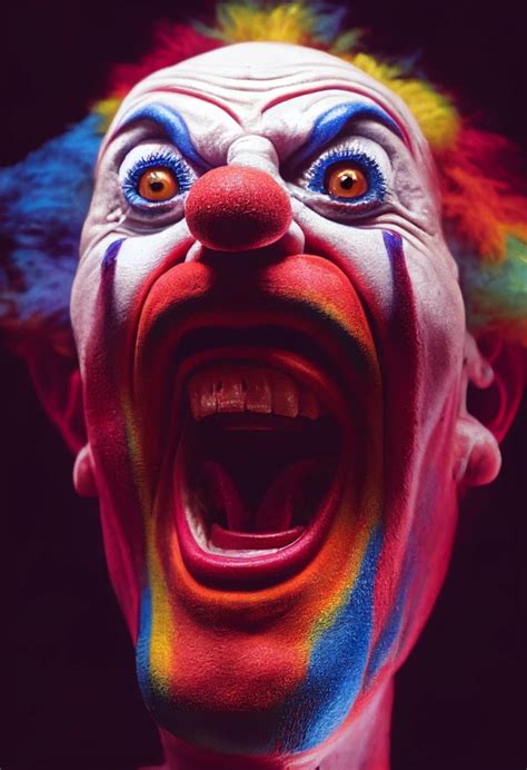 Screaming Clown As Depicted By Robert Mapplethorpe Midjourney Openart