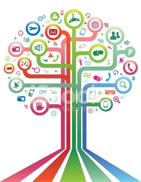 Social Network Tree Stock Photo Royalty Free Freeimages