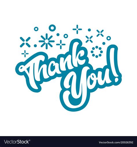 Thank You Greeting Card Royalty Free Vector Image