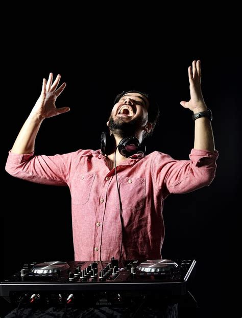 Dj Playing Music Stock Image Image Of Light Electronic 38718797