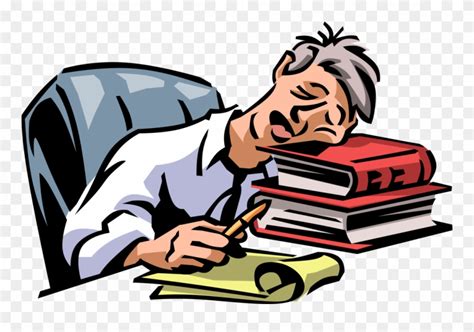 Vector Illustration Of Exhausted Overworked Underappreciated Tired