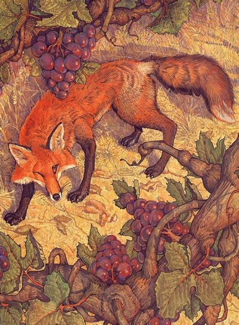 Aesop S Fables ~ Illustrated By Don Daily The Fox And The Grapes