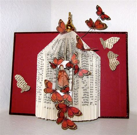 Altered Book A Fairy Tale Touch Of Spring Diy Old Books Old Book